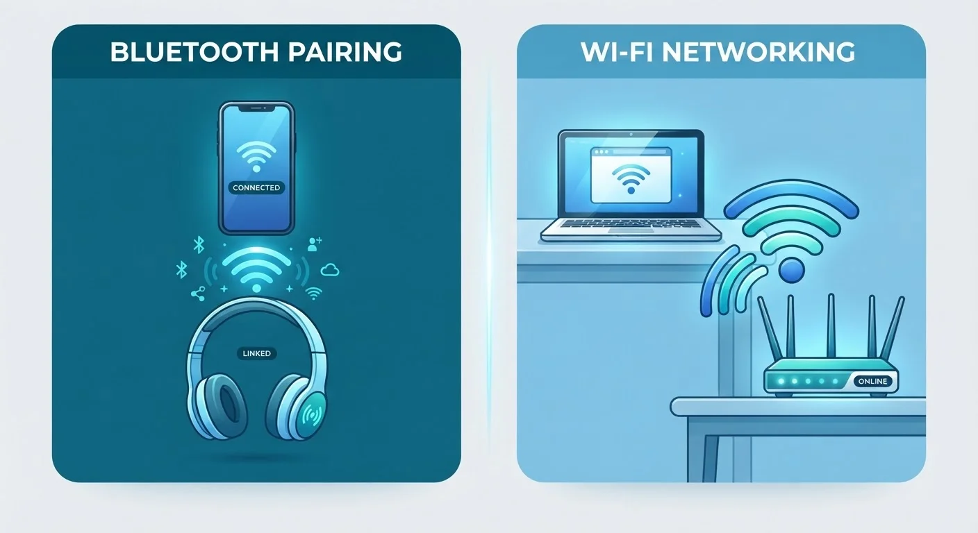 Bluetooth vs. Wi-Fi: Two Wireless Technologies That Do Very Different Things